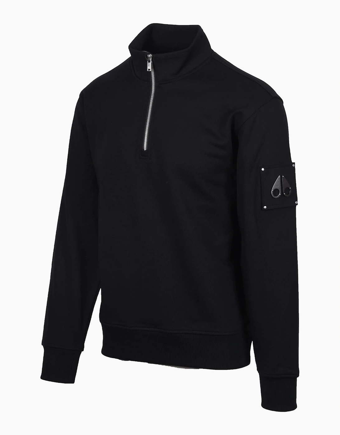 MOOSE KNUCKLES HARTSFIELD HALF ZIP BLACK