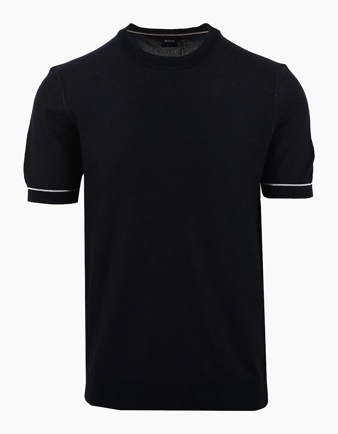 Boss Black H NALON KNITTED T-SHIRT DARK BLUE, 3 of 2