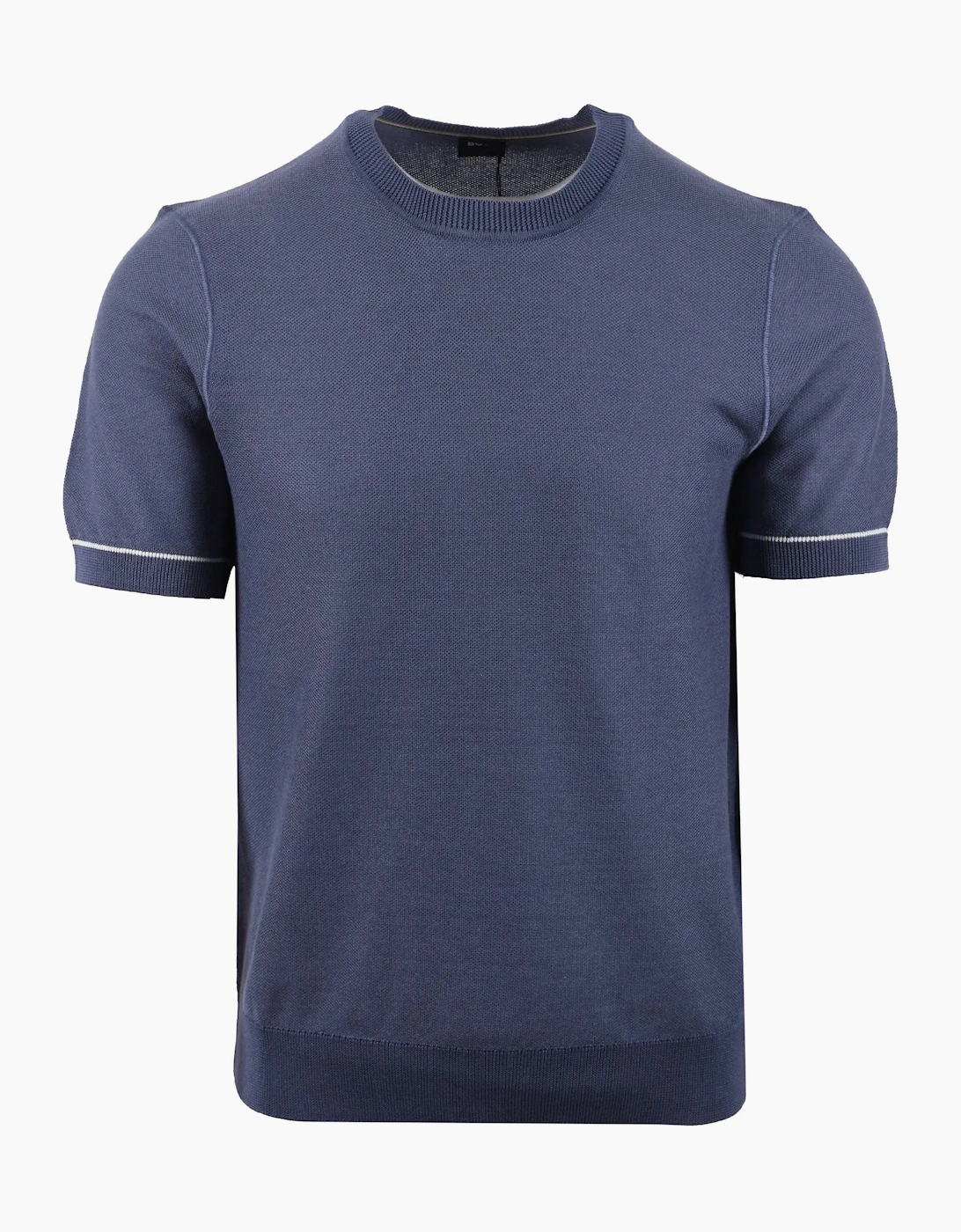 Boss Black H NALON KNITTED T-SHIRT OPEN BLUE, 4 of 3