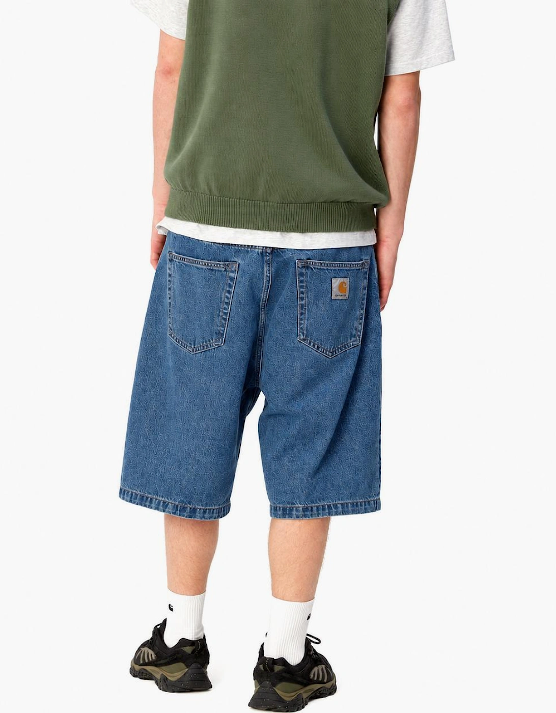 Carhartt WIP Denim Landon Short Blue Heavy Stone Wash