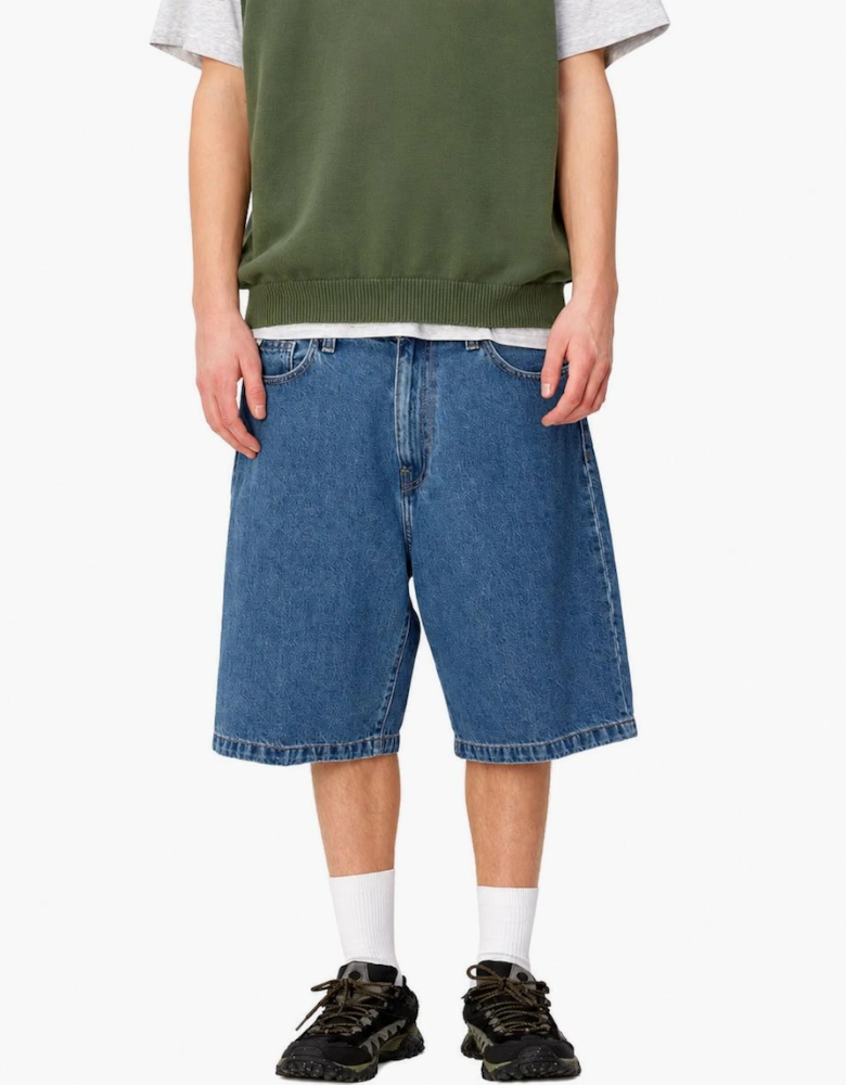 Carhartt WIP Denim Landon Short Blue Heavy Stone Wash