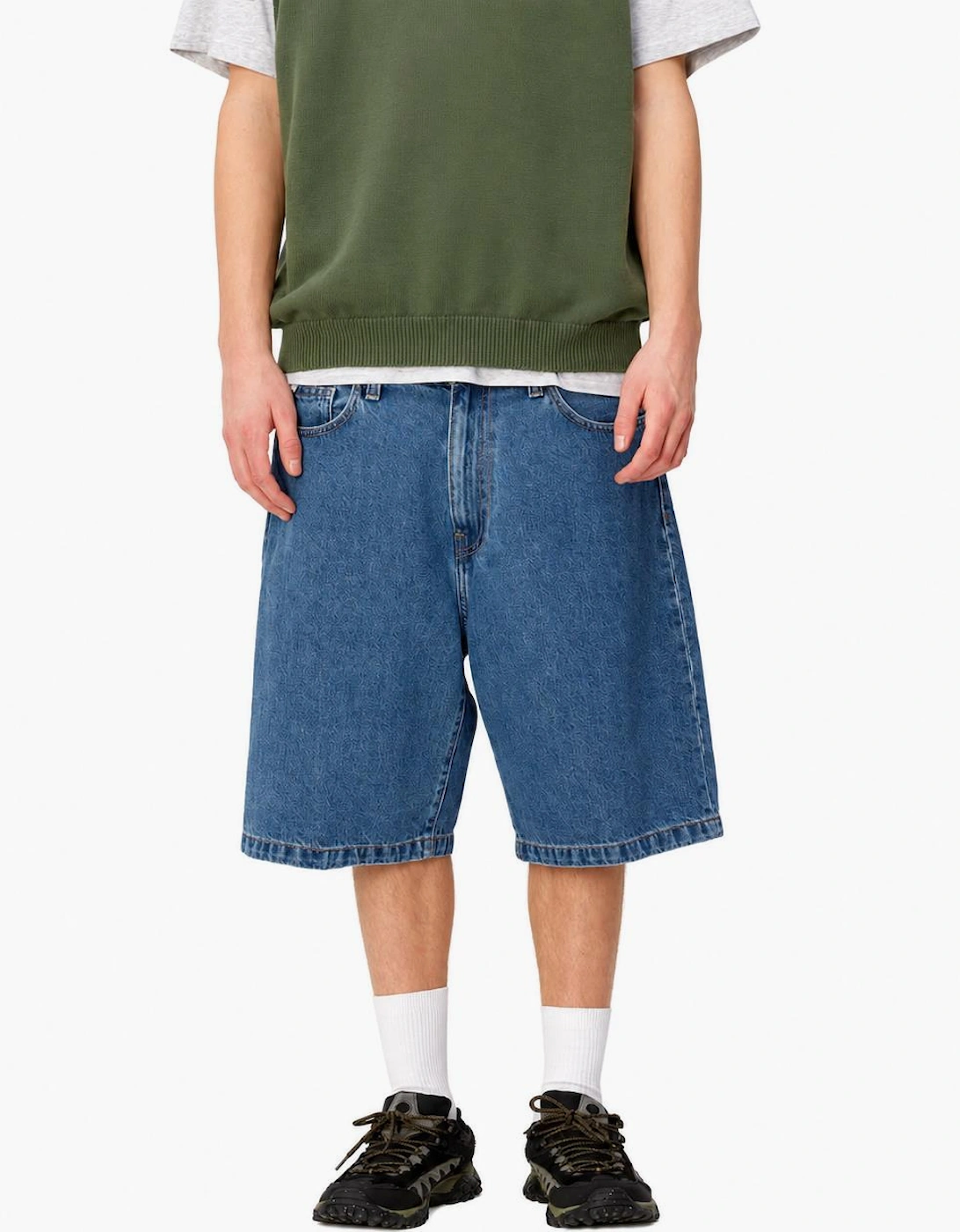Carhartt WIP Denim Landon Short Blue Heavy Stone Wash