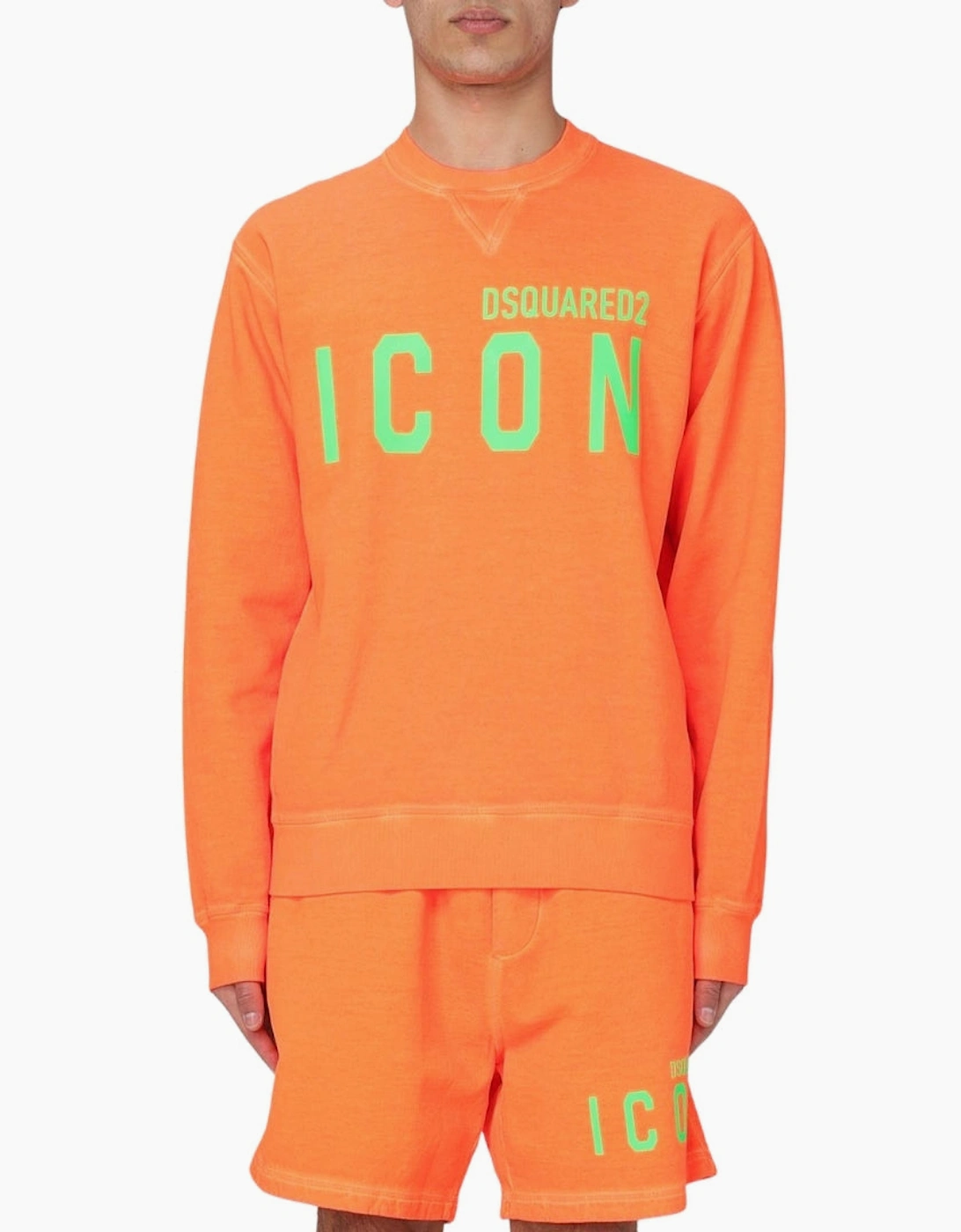 Dsquared2 Icon Orange Crew Neck Jumoper