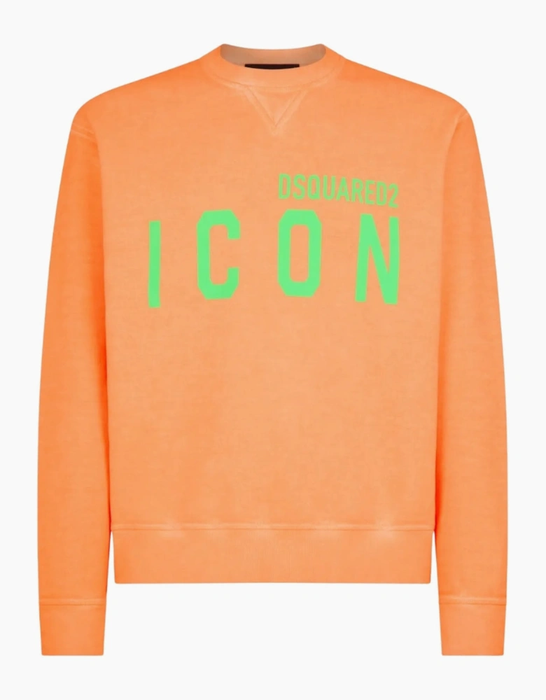 Dsquared2 Icon Orange Crew Neck Jumoper
