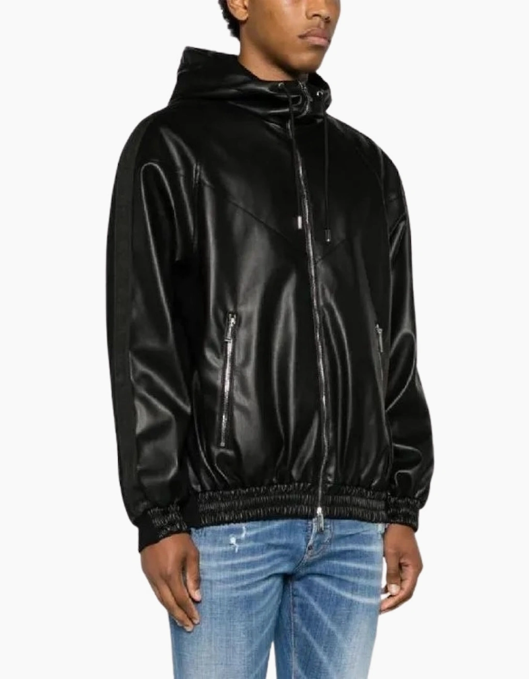 Dsquared2 Contrast Hooded Black Jacket