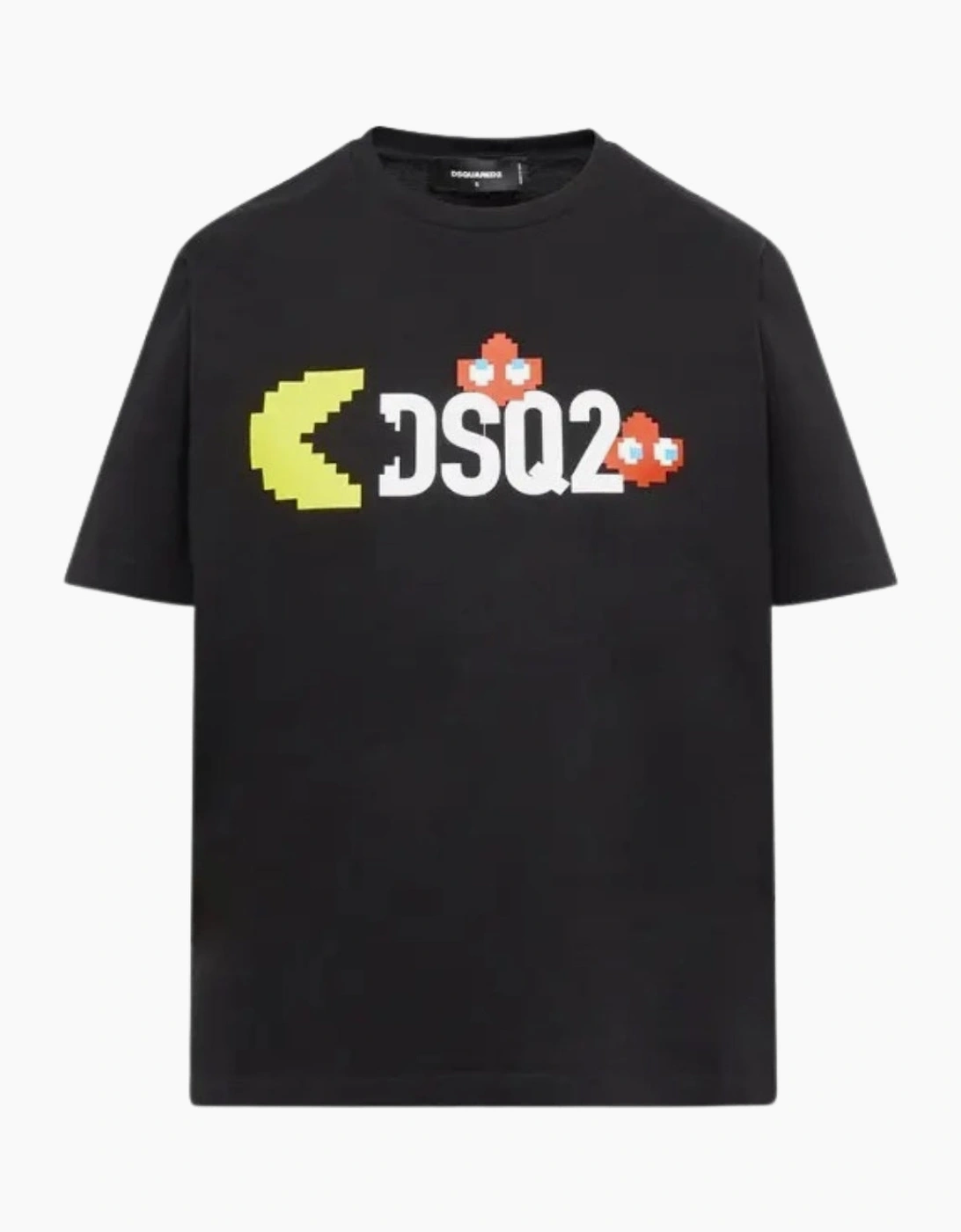 Dsquared2 Pac Man DSQ2 Logo Black T-Shirt
