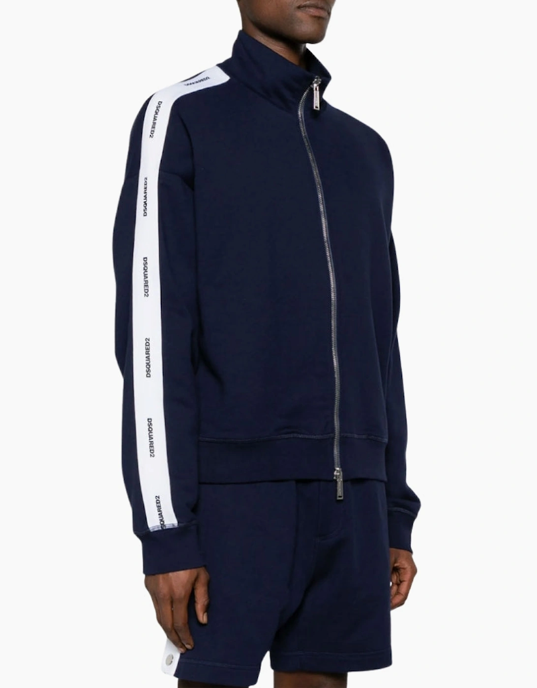 Dsquared2 Logo Tape Navy Blue Track Jacket