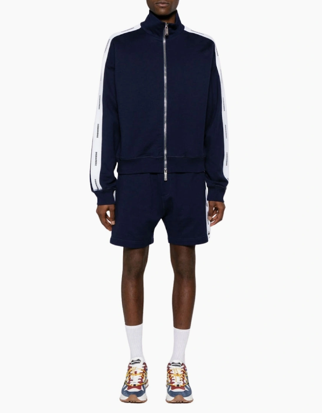 Dsquared2 Logo Tape Navy Blue Track Jacket