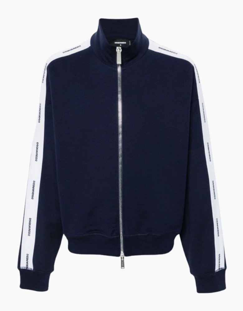 Dsquared2 Logo Tape Navy Blue Track Jacket