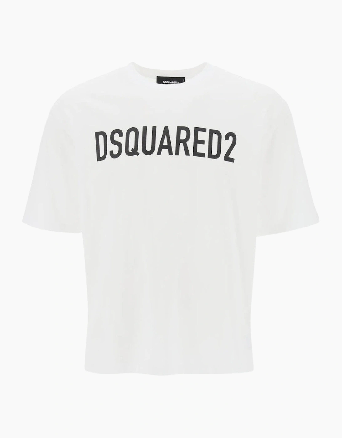 Dsquared2 Loose Fit Brand Logo White T-Shirt