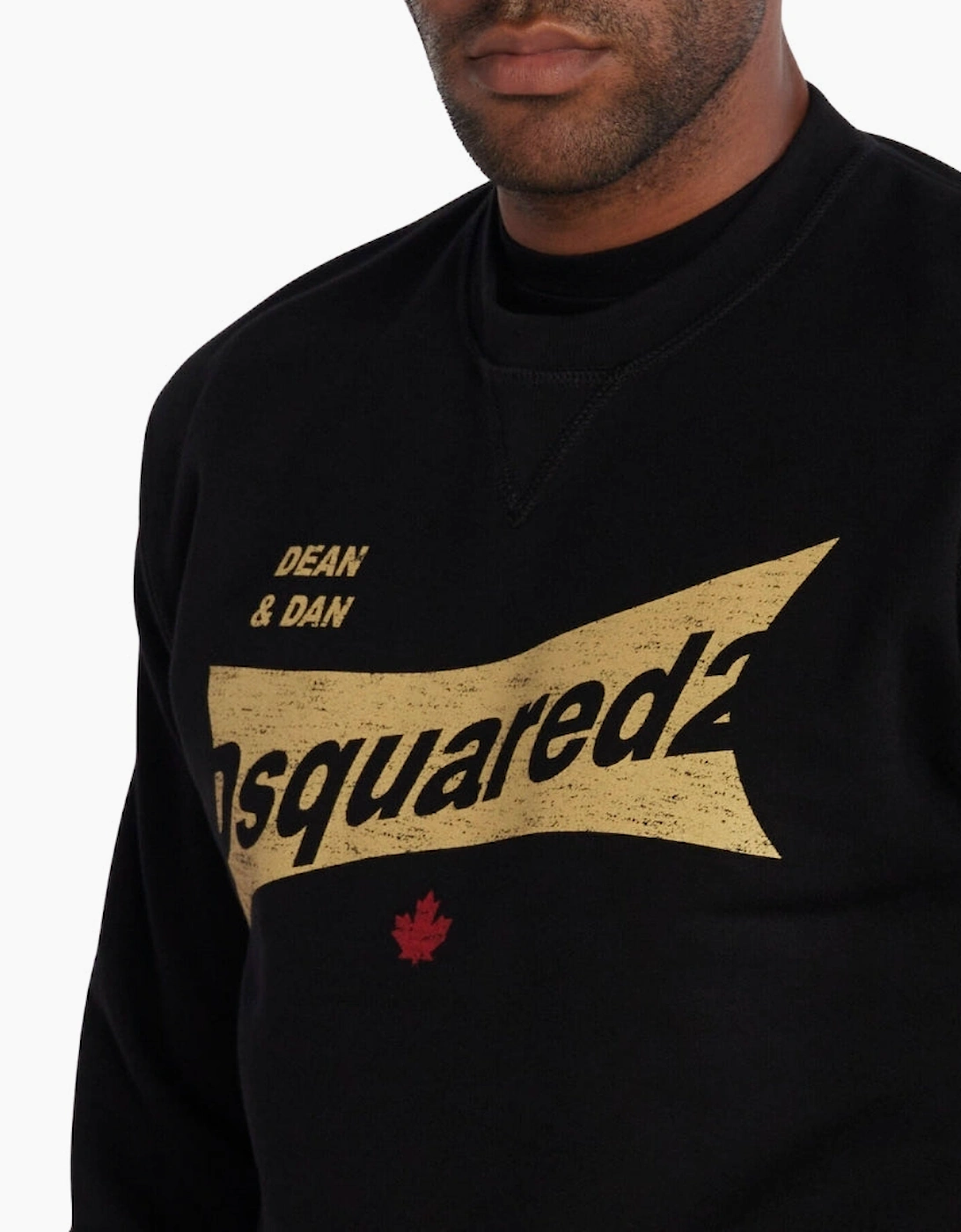 Dsquared2 Cool Fit Logo Black Crew Neck Jumper