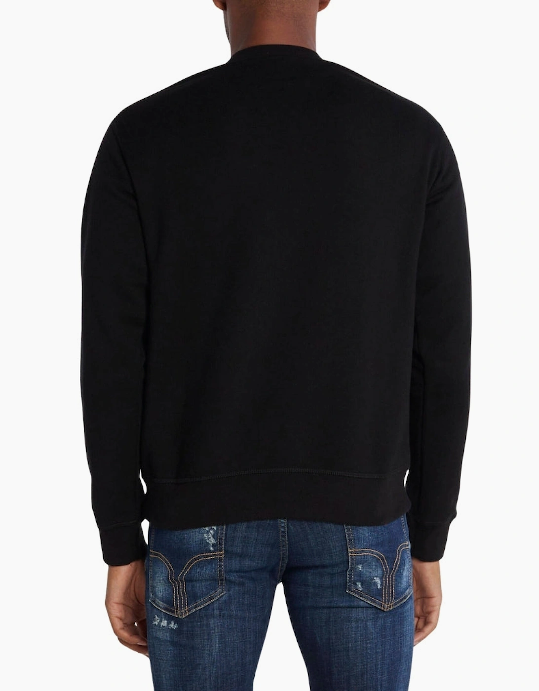 Dsquared2 Cool Fit Logo Black Crew Neck Jumper
