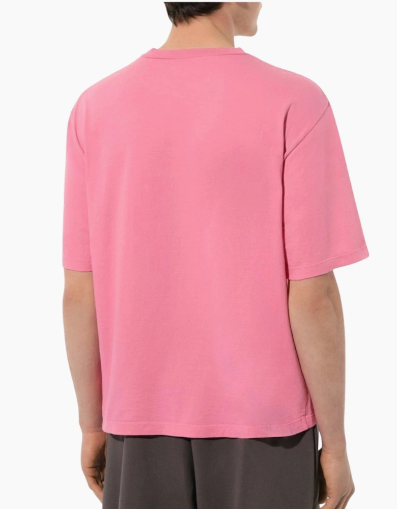 Dsquared2 Loose Fit Brand Logo Pink T-Shirt