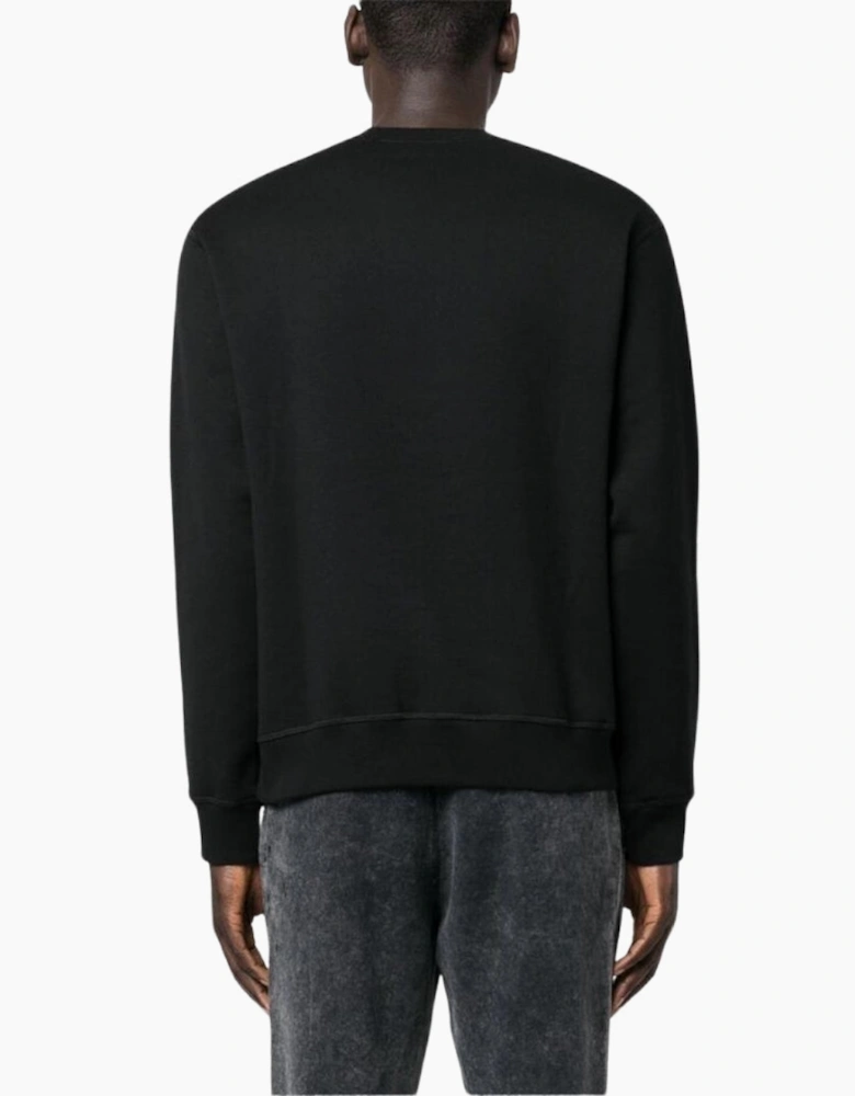 Dsquared2 American Eagle Motif Black Crew Neck Jumper