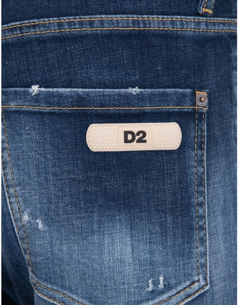 Dsquared2 Cool Guy Jean Destroyed Worn Denim Blue Jeans