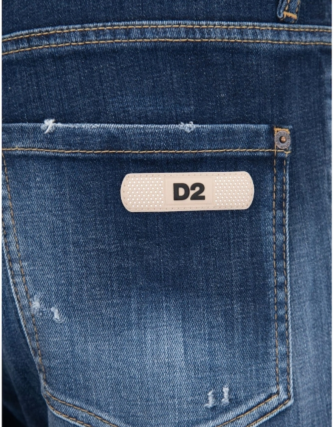 Dsquared2 Cool Guy Jean Destroyed Worn Denim Blue Jeans