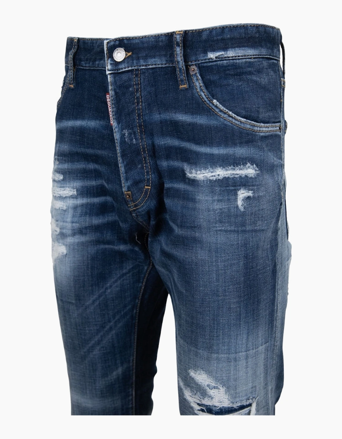Dsquared2 Cool Guy Jean Destroyed Worn Denim Blue Jeans