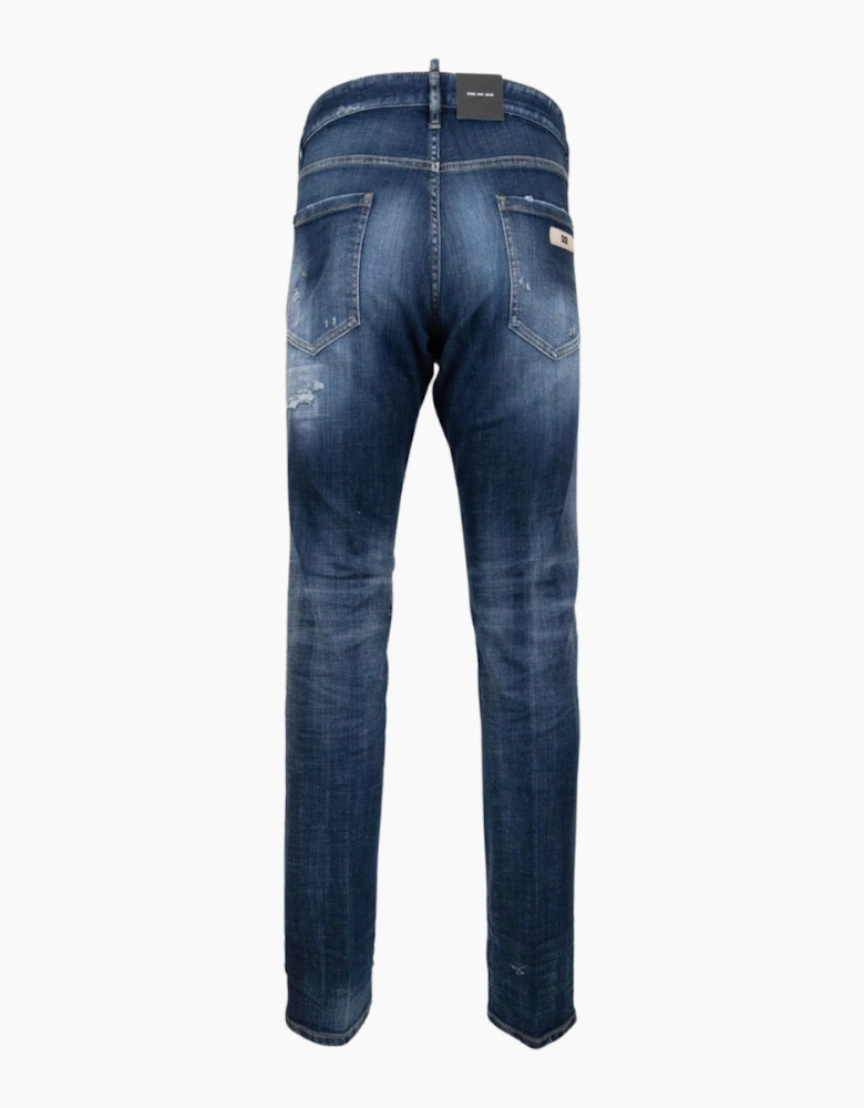 Dsquared2 Cool Guy Jean Destroyed Worn Denim Blue Jeans