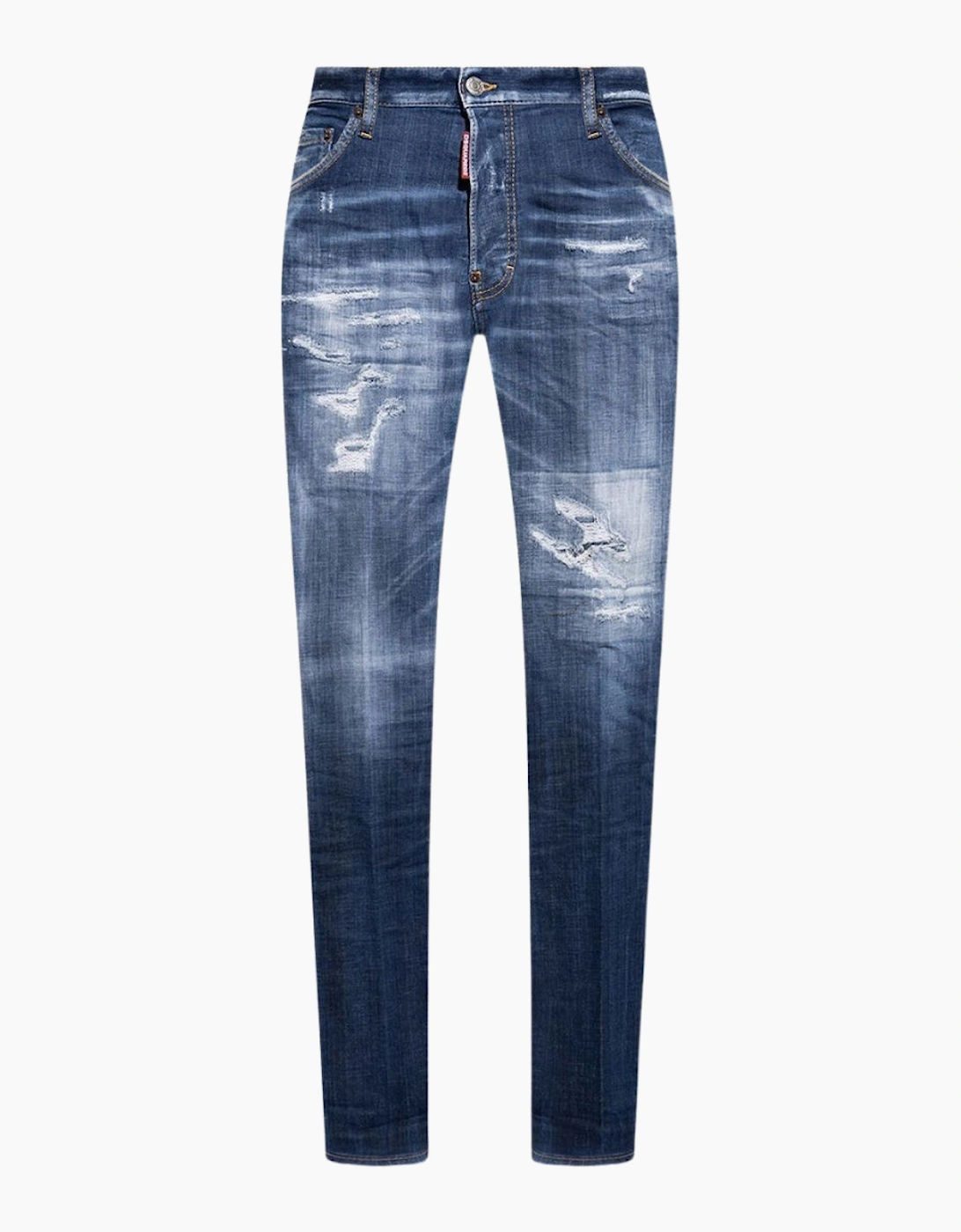 Dsquared2 Cool Guy Jean Destroyed Worn Denim Blue Jeans, 8 of 7