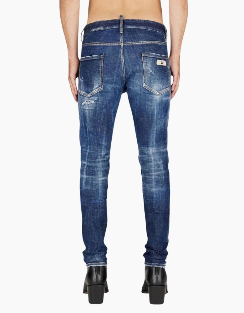 Dsquared2 Cool Guy Jean Destroyed Worn Denim Blue Jeans