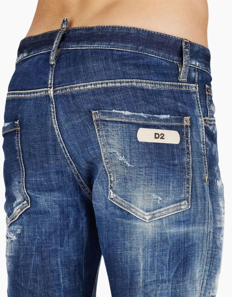 Dsquared2 Cool Guy Jean Destroyed Worn Denim Blue Jeans