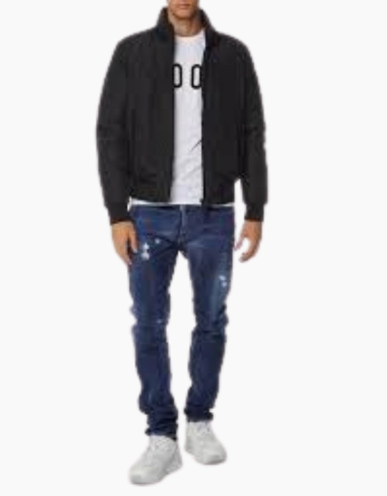 Dsquared2 Icon Padded Bomber Black Jacket
