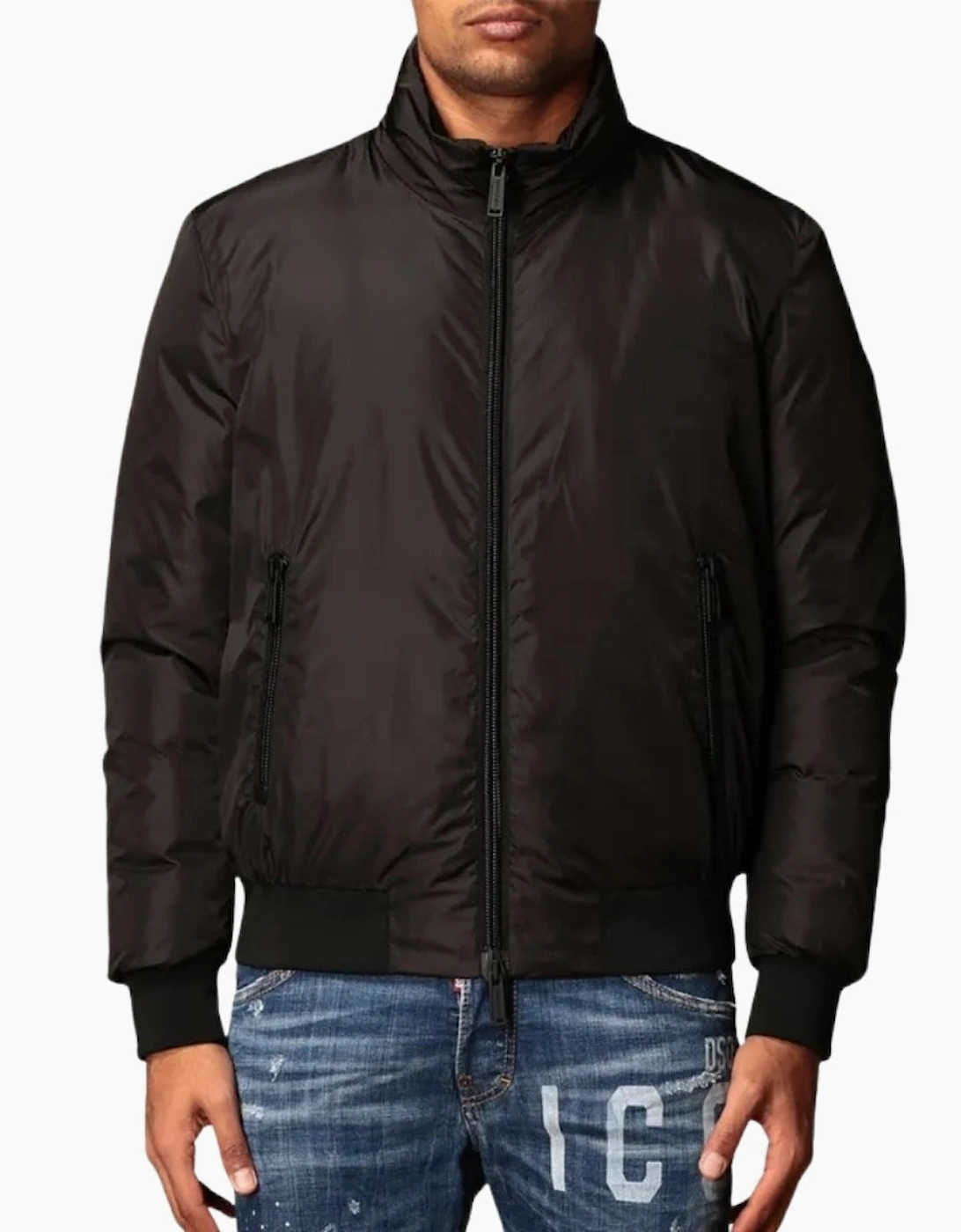 Dsquared2 Icon Padded Bomber Black Jacket