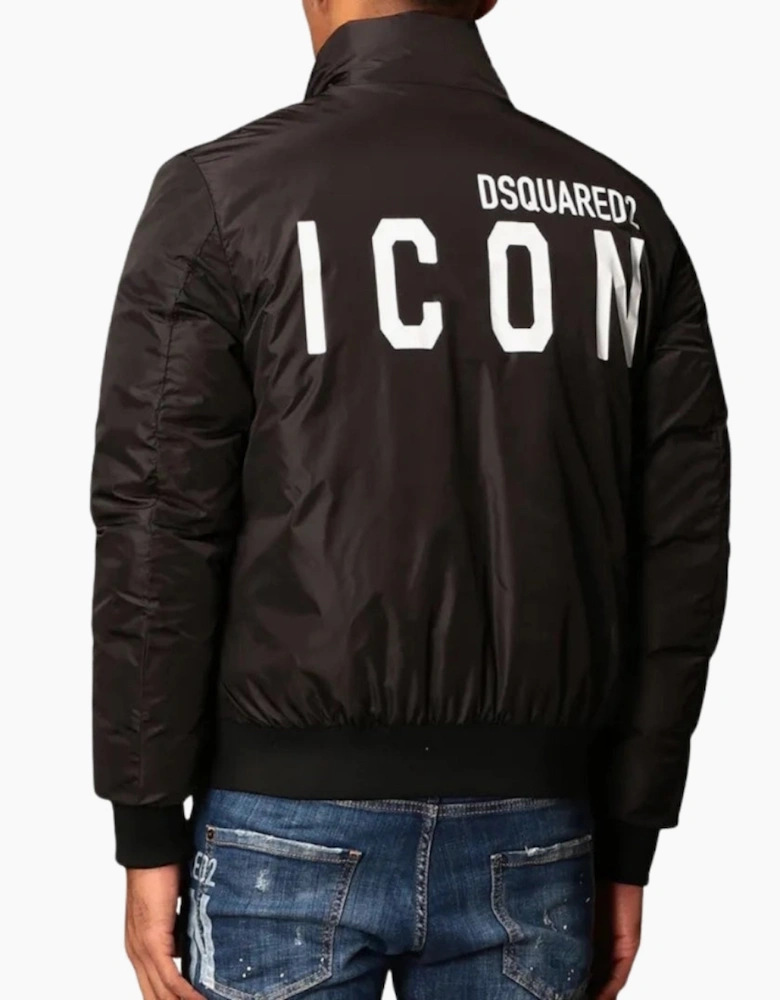 Dsquared2 Icon Padded Bomber Black Jacket