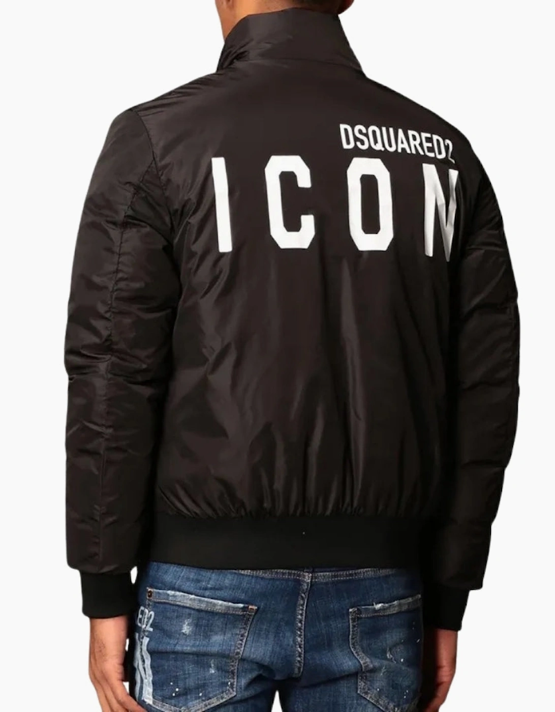 Dsquared2 Icon Padded Bomber Black Jacket