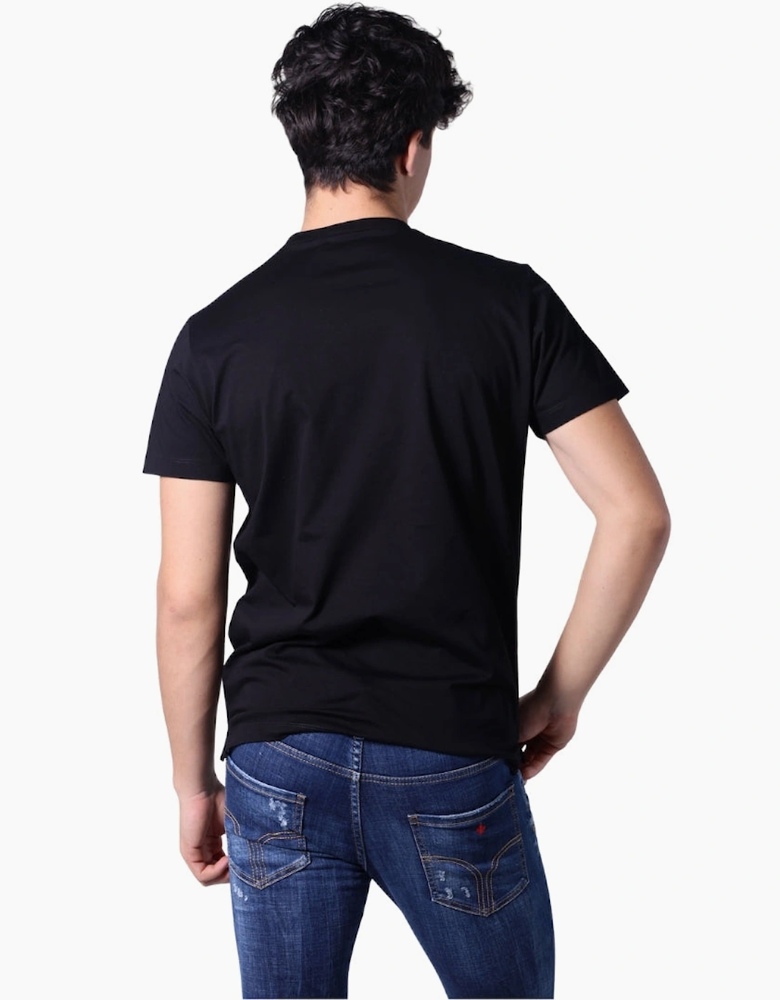 Dsquared2 Cigarette Fit College Black T-Shirt