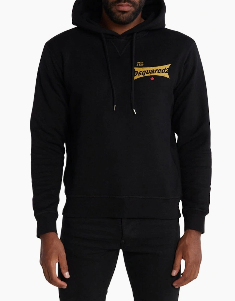 Dsquared2 Cool Fit Logo Black Hoodie