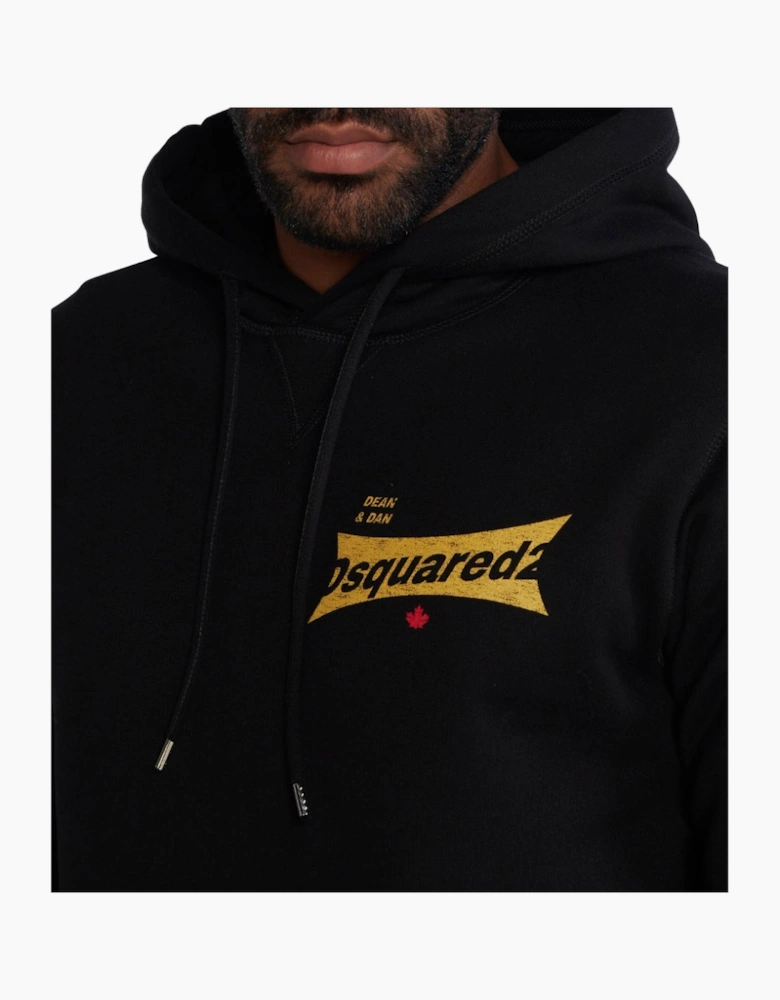 Dsquared2 Cool Fit Logo Black Hoodie