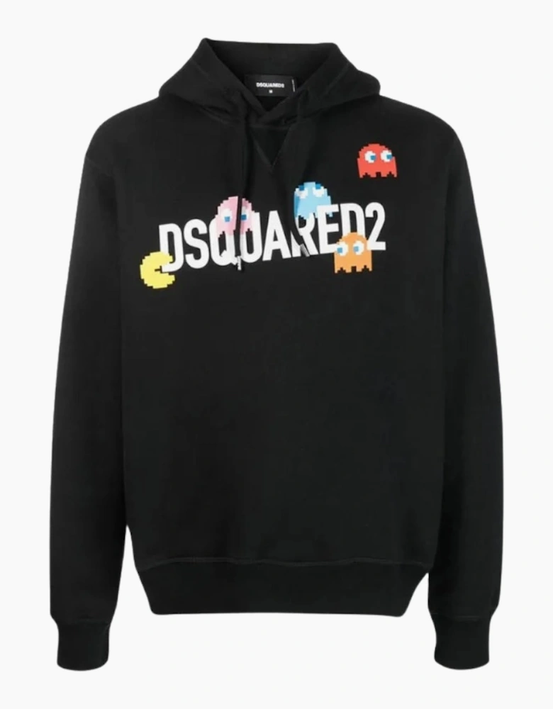 Dsquared2 Pac Man Cool Fit Black Hoodie