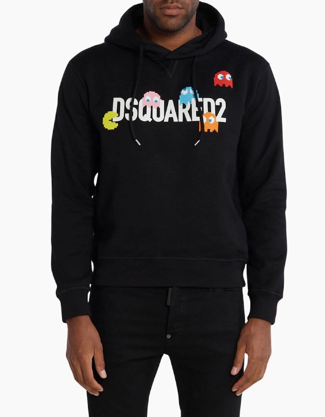 Dsquared2 Pac Man Cool Fit Black Hoodie
