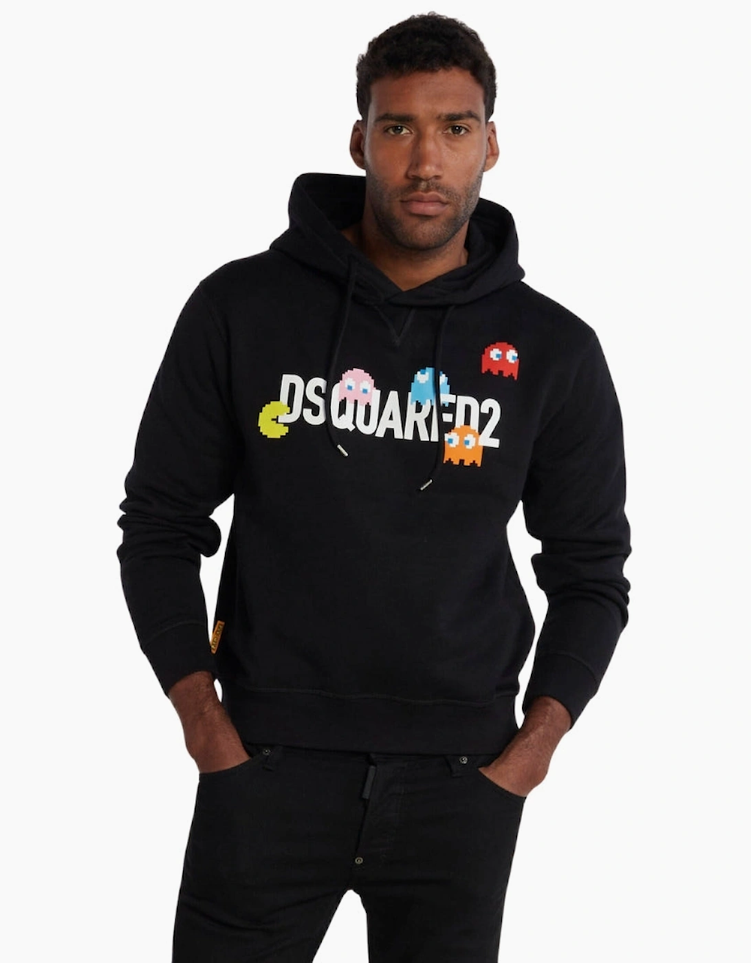 Dsquared2 Pac Man Cool Fit Black Hoodie