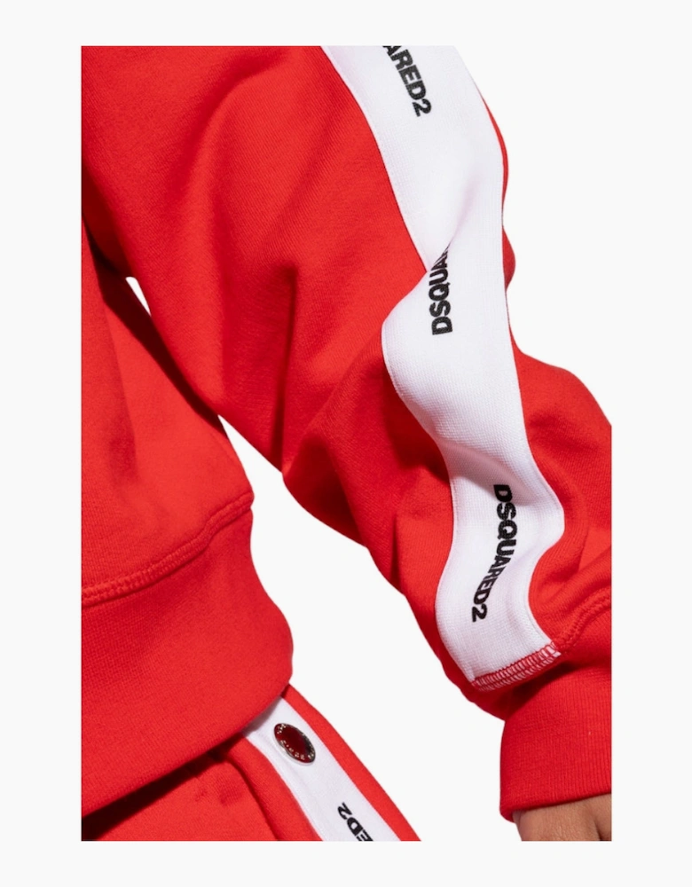 Dsquared2 Logo Tape Red Track Jacket