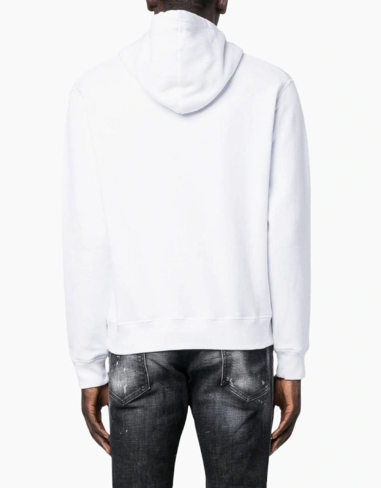 Dsquared2 Pac Man Cool Fit White Hoodie