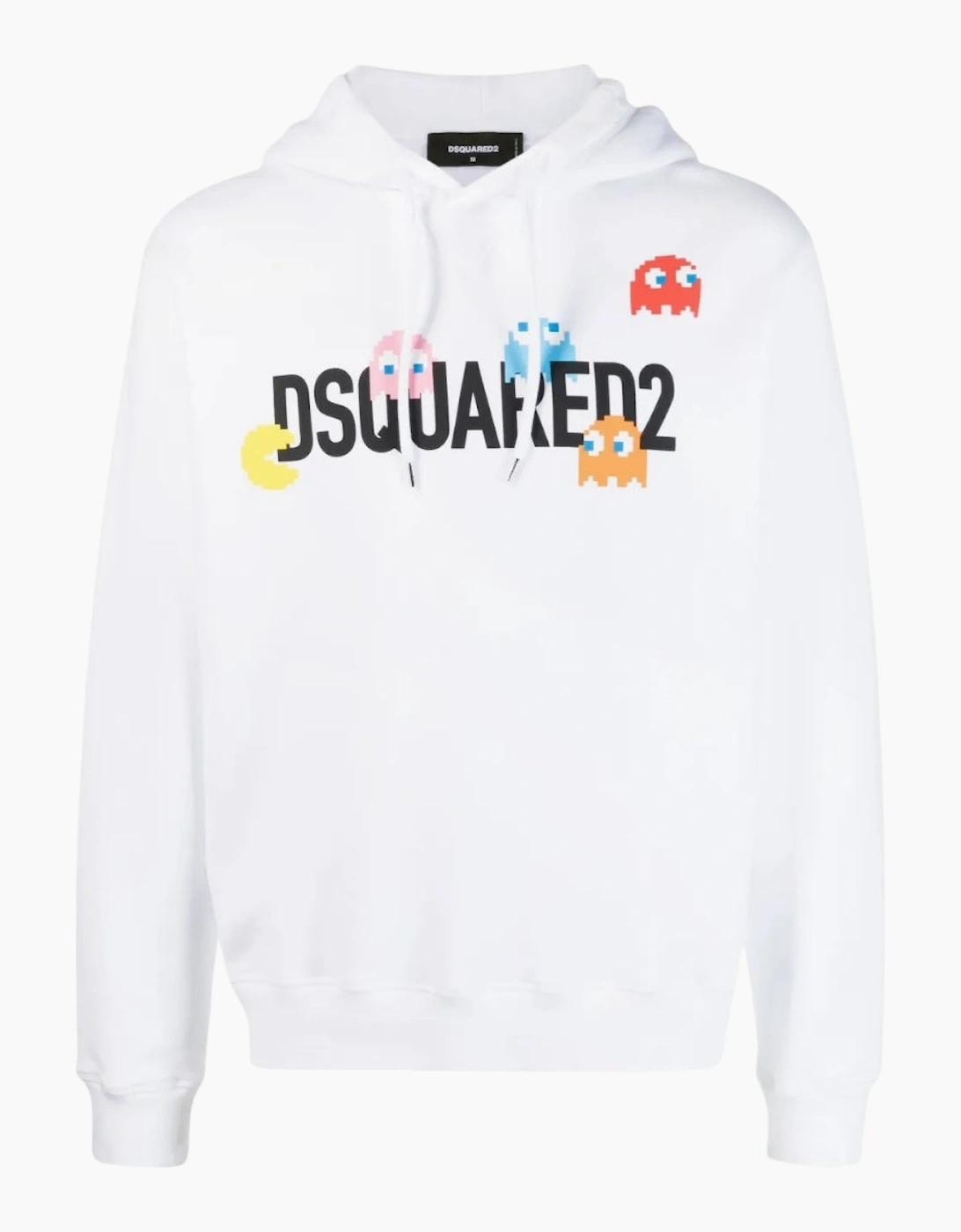 Dsquared2 Pac Man Cool Fit White Hoodie