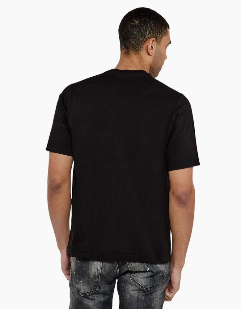 Dsquared2 Loose Fit Brand Logo Black T-Shirt