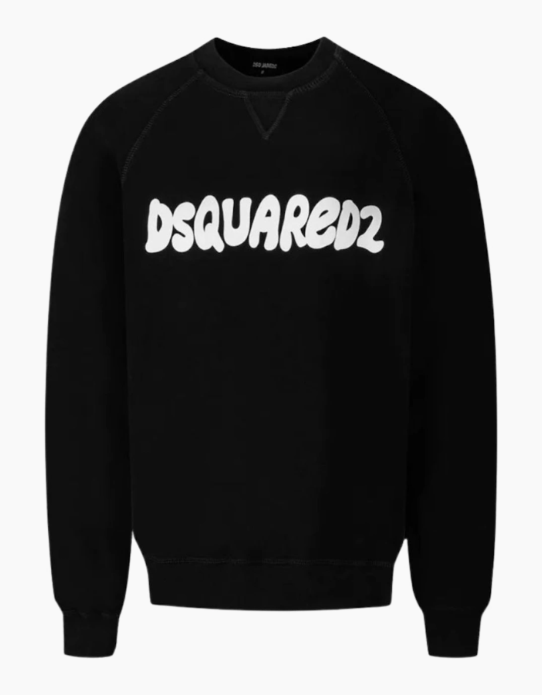 Dsquared2 Cool Fit Sketch Logo Black Crew Neck Jumper