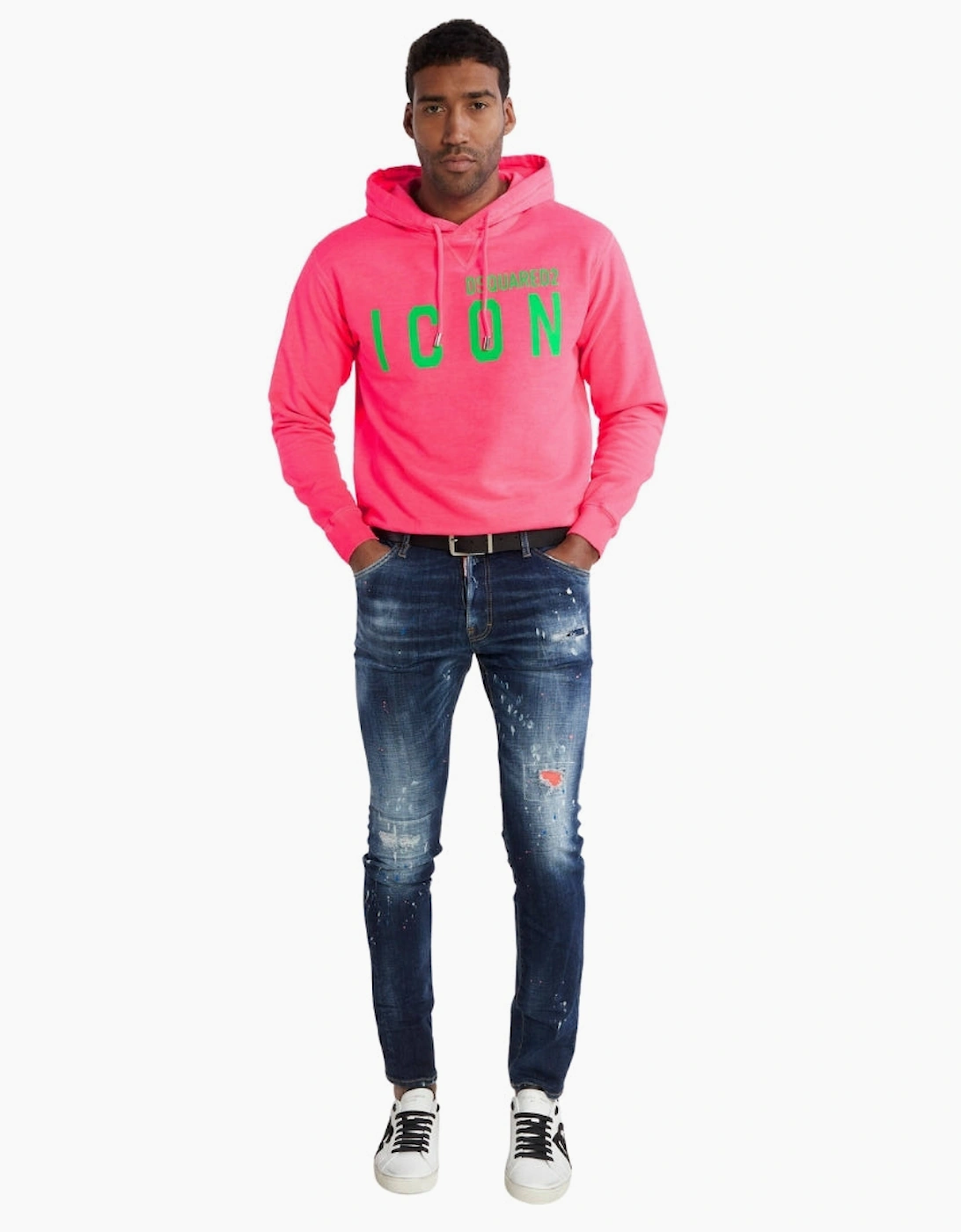 Dsquared2 Icon Regular Fit Pink Hoodie