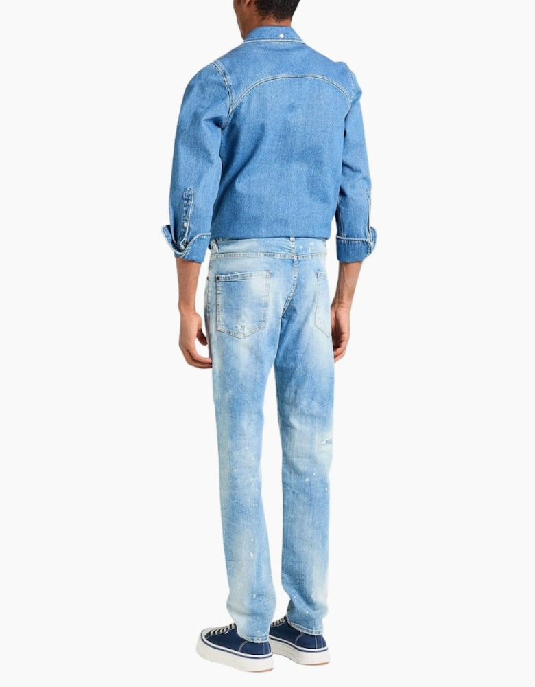 Dsquared2 Cool Guy Jean Destroyed Wash Light Blue Jeans