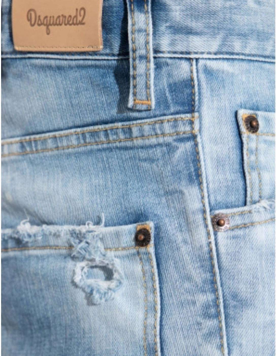 Dsquared2 Cool Guy Jean Destroyed Wash Light Blue Jeans