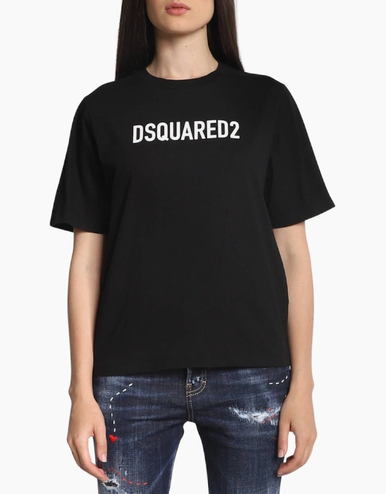 Dsquared2 Bold Logo Print Black  T-Shirt
