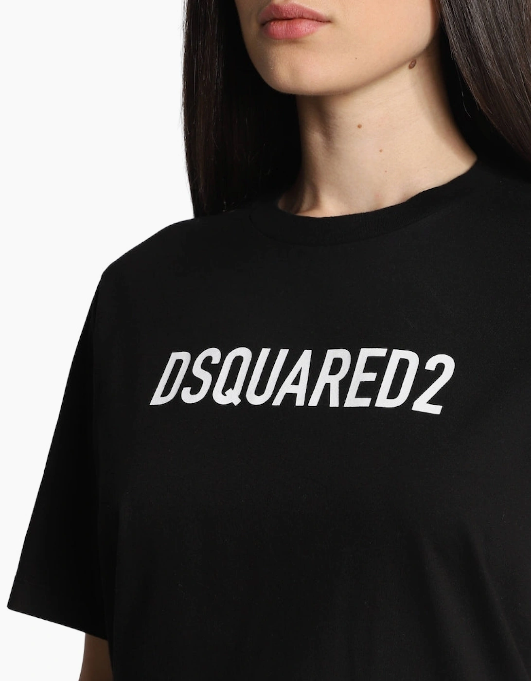 Dsquared2 Bold Logo Print Black  T-Shirt