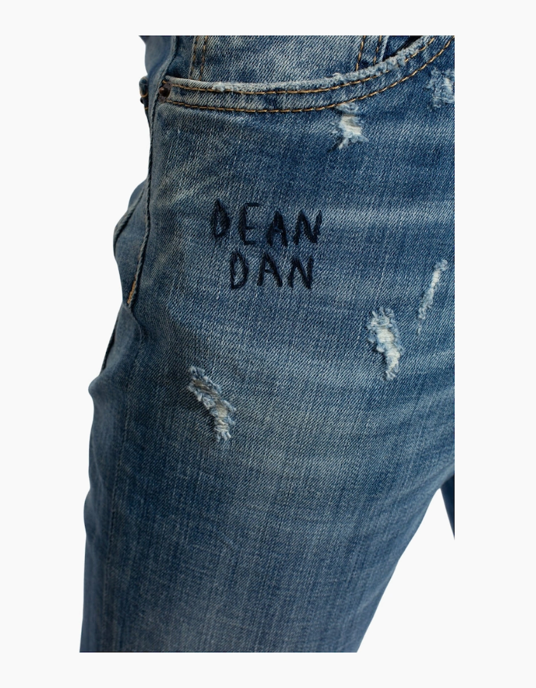 Dsquared2 Cool Guy Jean Reinforced Distressed Effect Blue Jeans