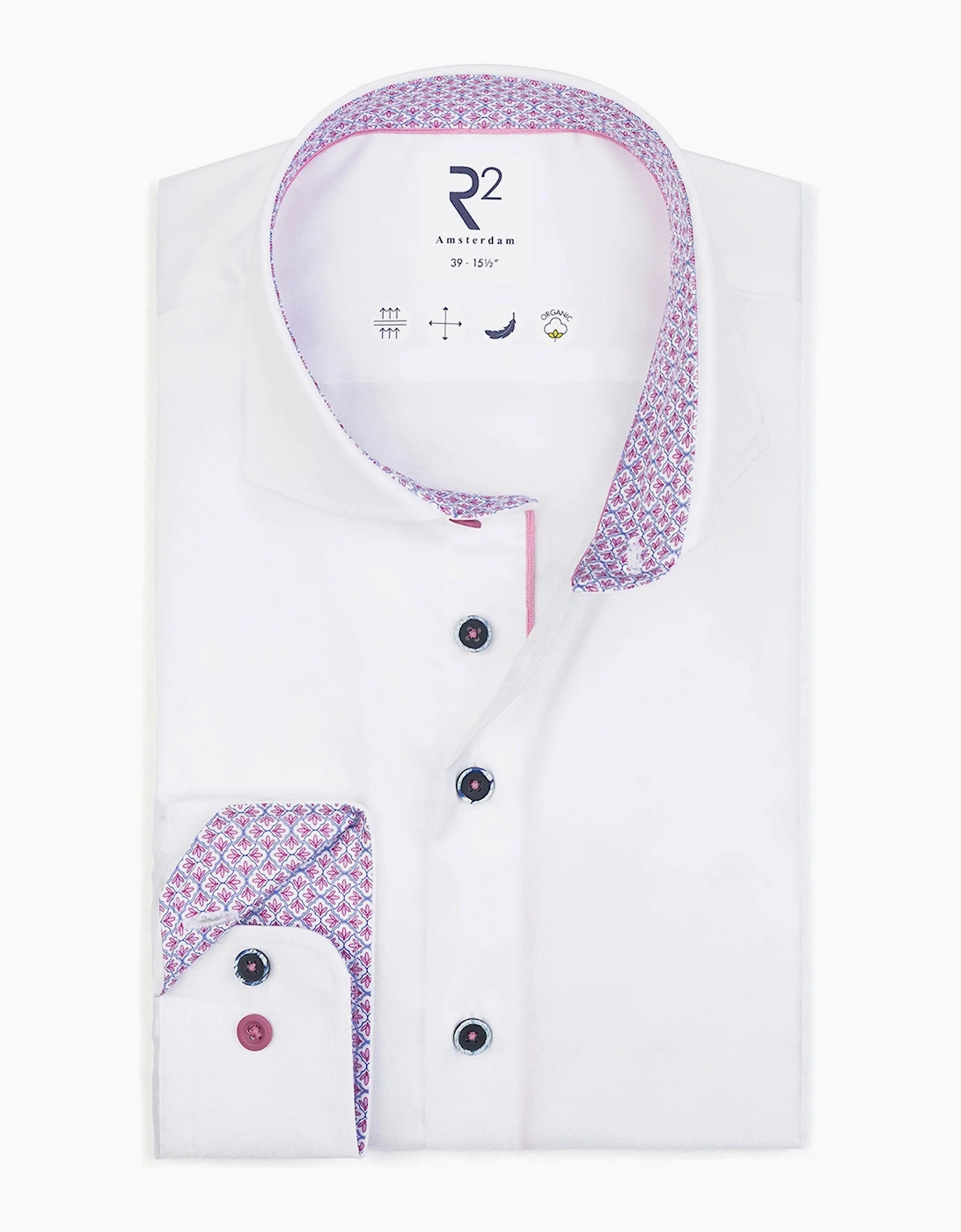R2 CUT AWAY COLLAR LONG SLEEVED SHIRT WHITE, 3 of 2