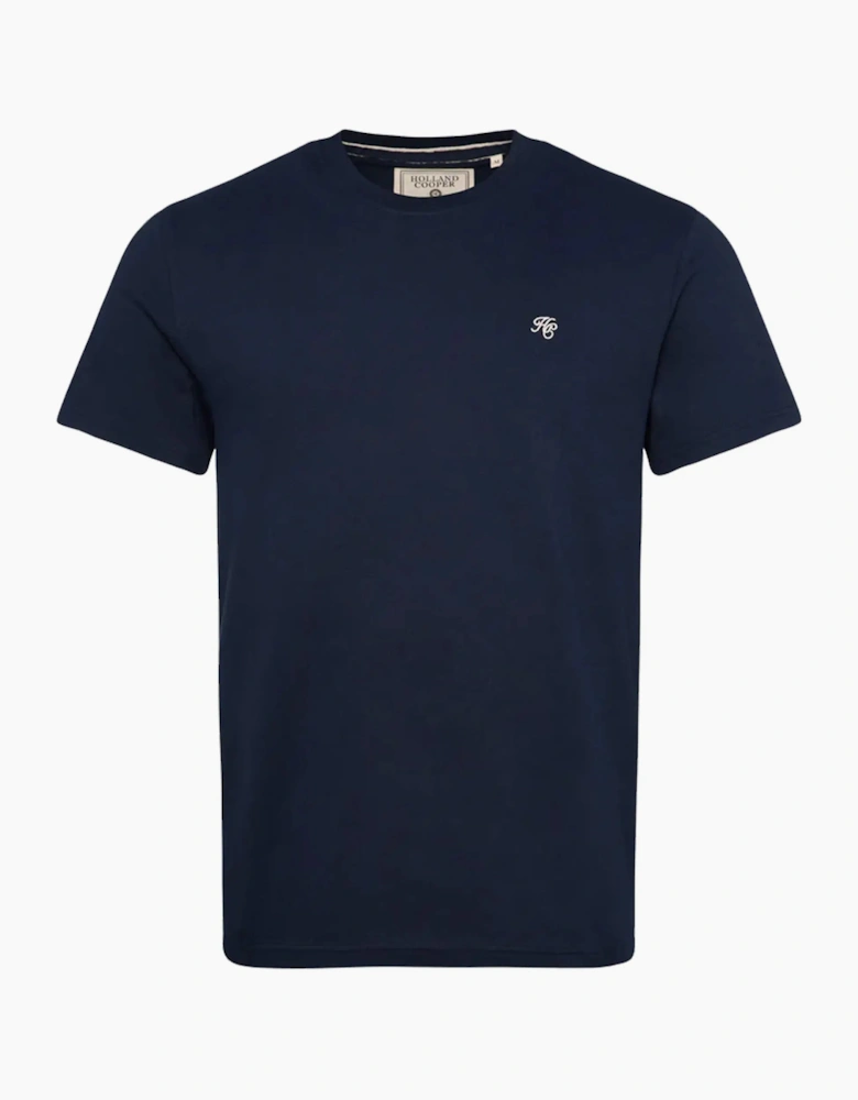 HOLLAND COOPER CREW NECK T-SHIRT INK NAVY