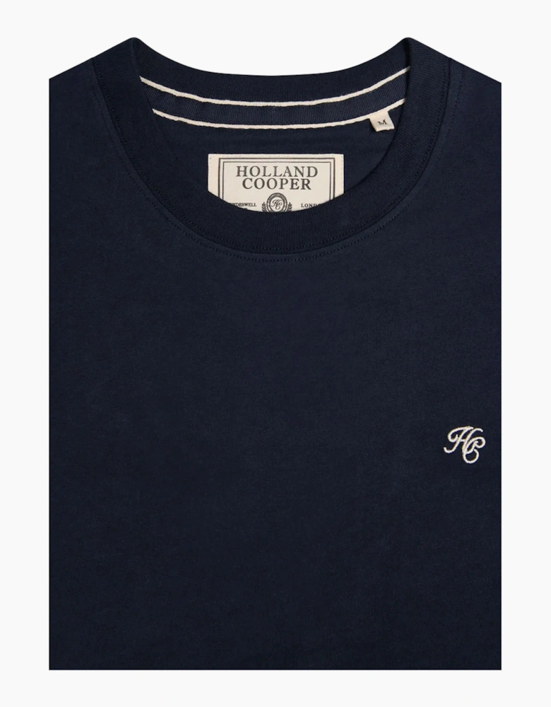 HOLLAND COOPER CREW NECK T-SHIRT INK NAVY