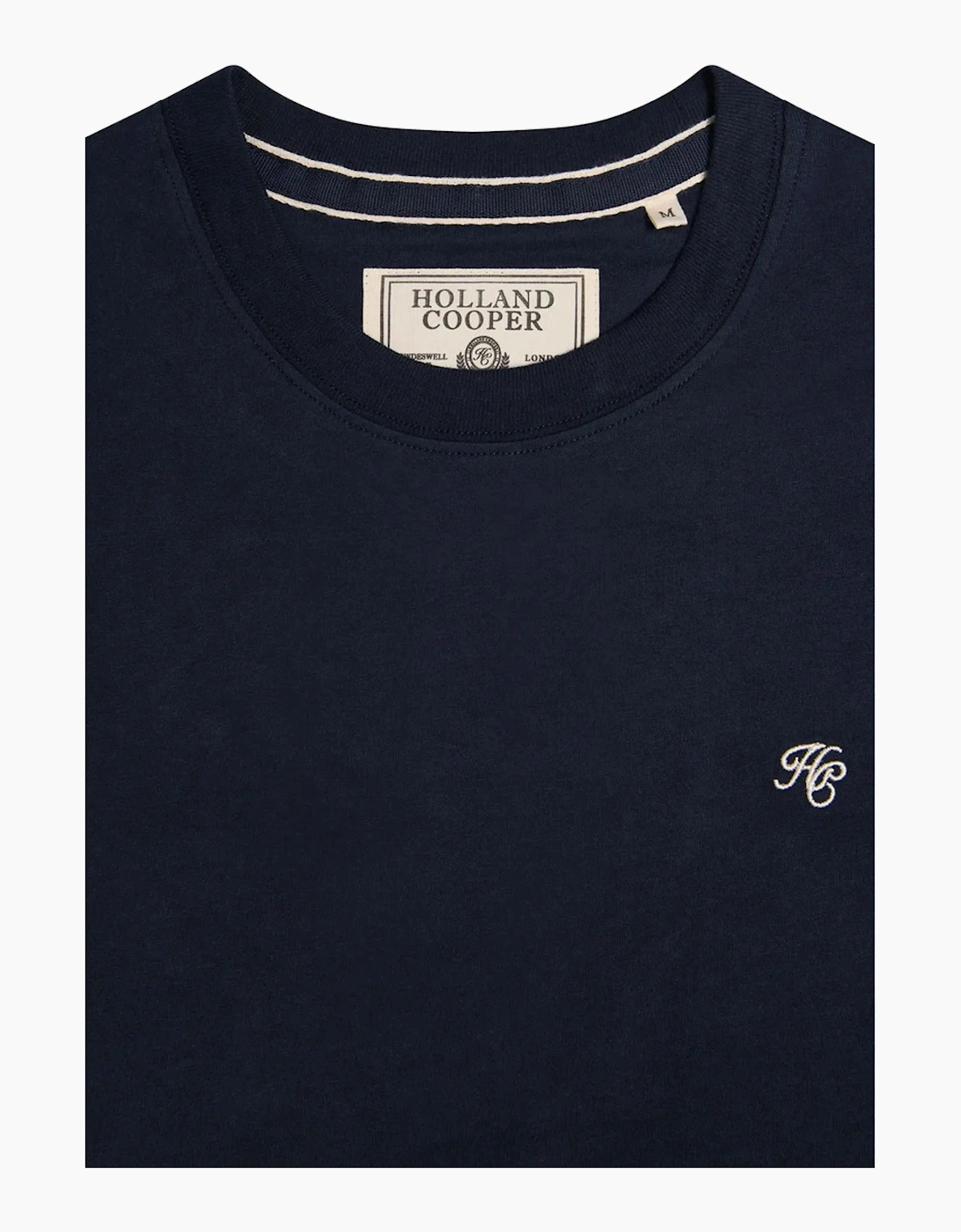 HOLLAND COOPER CREW NECK T-SHIRT INK NAVY